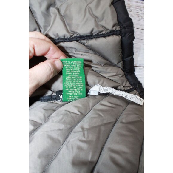 LL Bean Ultralight 850 Down Hooded Coat Three-Quarter Length Black L - Picture 7 of 11